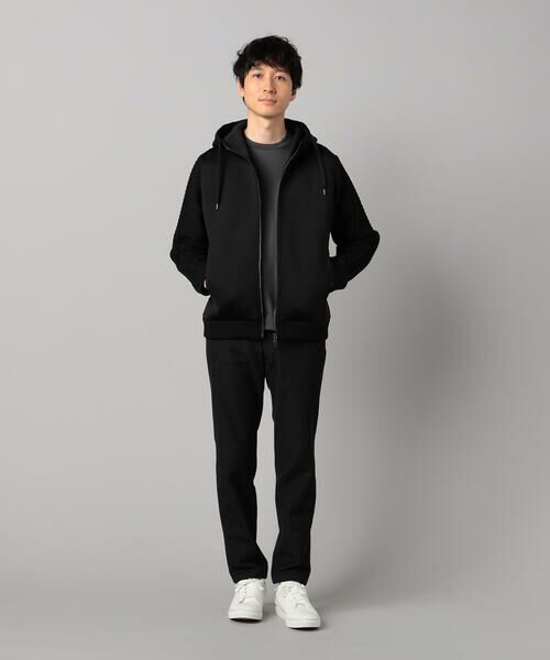 COMME CA MEN / コムサ・メン パーカー | ニットコンビ ジップアップパーカ | 詳細1