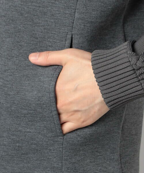 COMME CA MEN / コムサ・メン パーカー | ニットコンビ ジップアップパーカ | 詳細17