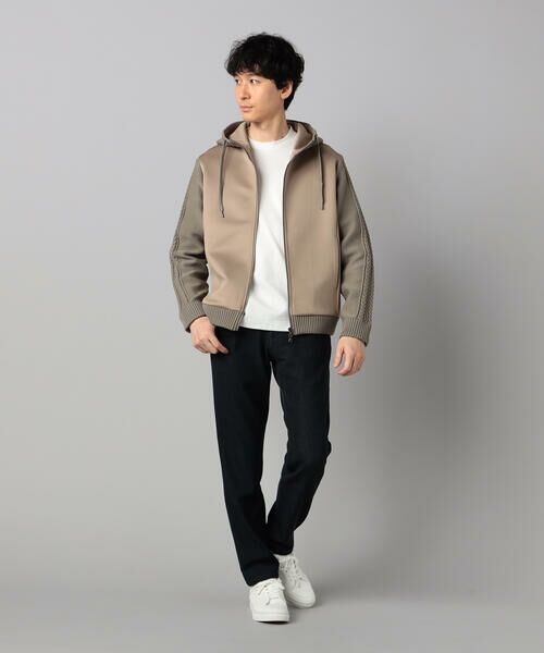 COMME CA MEN / コムサ・メン パーカー | ニットコンビ ジップアップパーカ | 詳細21