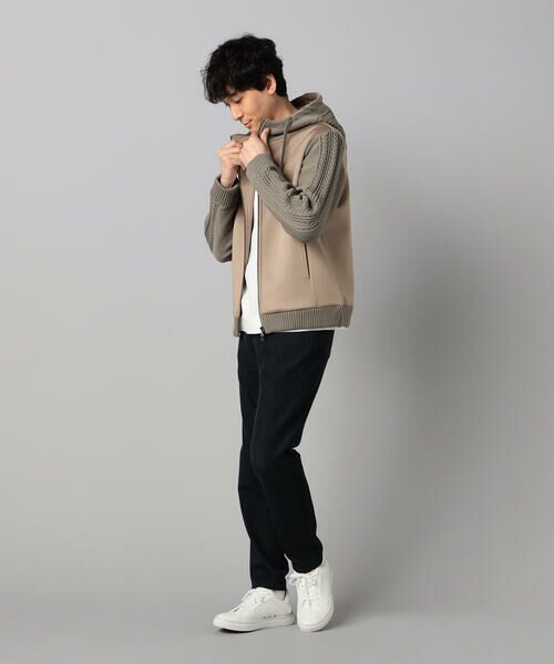 COMME CA MEN / コムサ・メン パーカー | ニットコンビ ジップアップパーカ | 詳細22