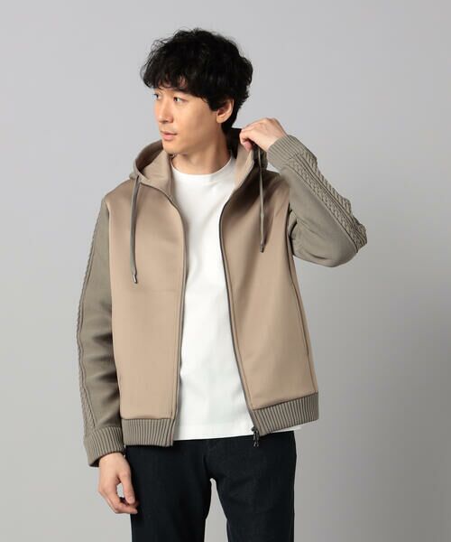 COMME CA MEN / コムサ・メン パーカー | ニットコンビ ジップアップパーカ | 詳細24