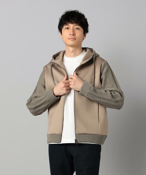 COMME CA MEN / コムサ・メン パーカー | ニットコンビ ジップアップパーカ | 詳細26