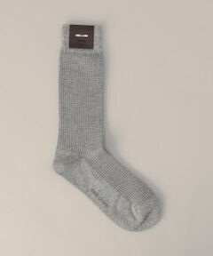 COMME CA MEN / コムサ・メン ソックス | 千鳥柄 クルーソックス