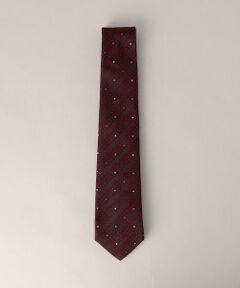COMME CA MEN / コムサ・メン ネクタイ | ドット×ストライプ レギュラータイ