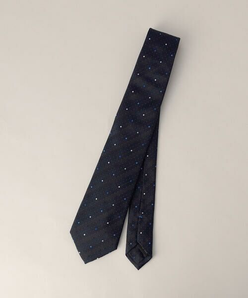 COMME CA MEN / コムサ・メン ネクタイ | ドット×ストライプ レギュラータイ | 詳細1