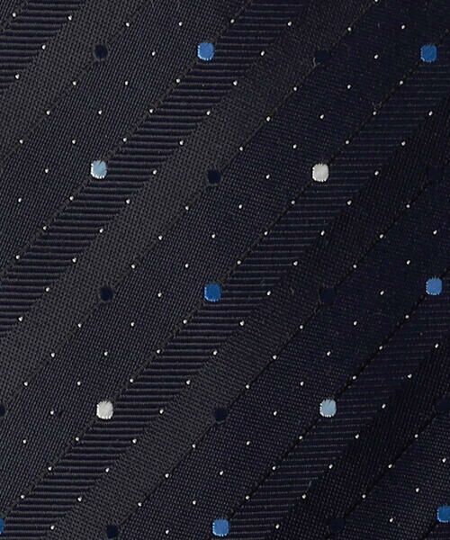COMME CA MEN / コムサ・メン ネクタイ | ドット×ストライプ レギュラータイ | 詳細3