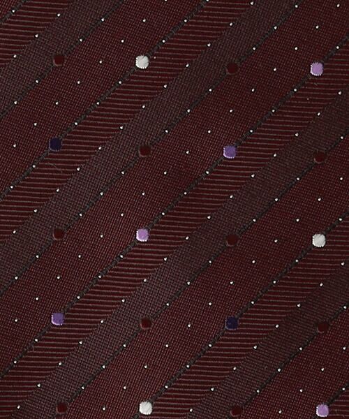 COMME CA MEN / コムサ・メン ネクタイ | ドット×ストライプ レギュラータイ | 詳細6