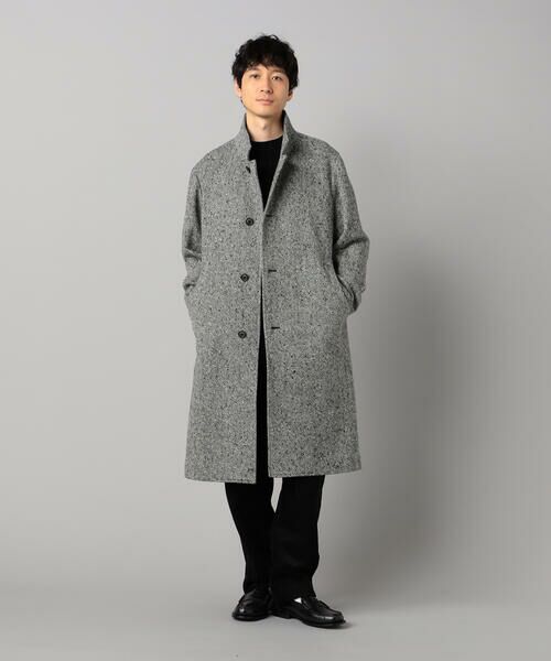 COMME CA MEN / コムサ・メン その他アウター | 尾州産 ツィード スタンドチェスターコート | 詳細1