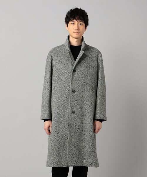 COMME CA MEN / コムサ・メン その他アウター | 尾州産 ツィード スタンドチェスターコート | 詳細10