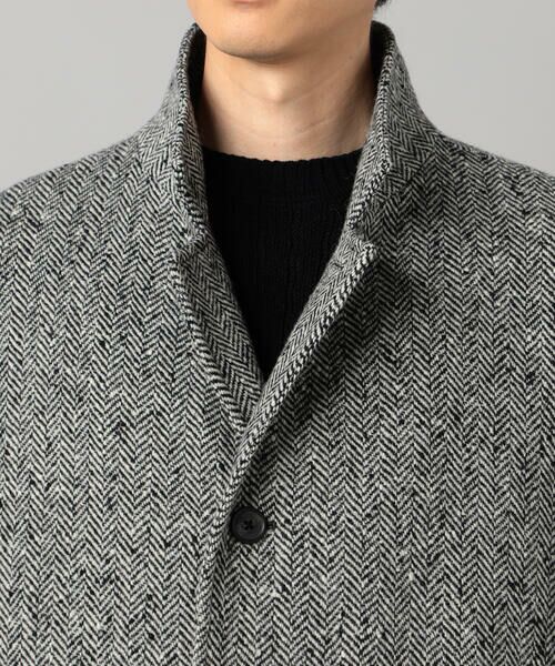 COMME CA MEN / コムサ・メン その他アウター | 尾州産 ツィード スタンドチェスターコート | 詳細13
