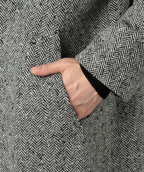 COMME CA MEN / コムサ・メン その他アウター | 尾州産 ツィード スタンドチェスターコート | 詳細15