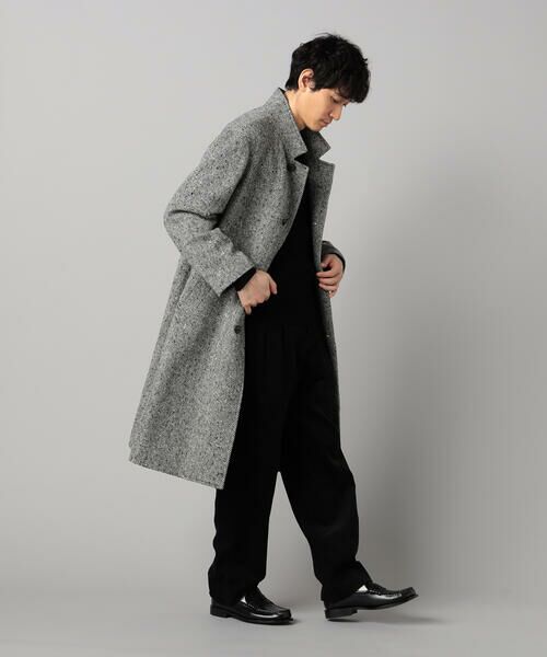 COMME CA MEN / コムサ・メン その他アウター | 尾州産 ツィード スタンドチェスターコート | 詳細2