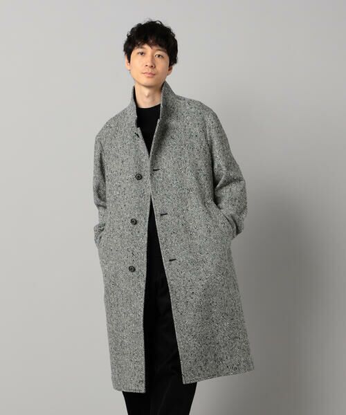 COMME CA MEN / コムサ・メン その他アウター | 尾州産 ツィード スタンドチェスターコート | 詳細5