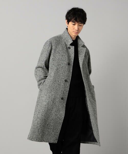 COMME CA MEN / コムサ・メン その他アウター | 尾州産 ツィード スタンドチェスターコート | 詳細6