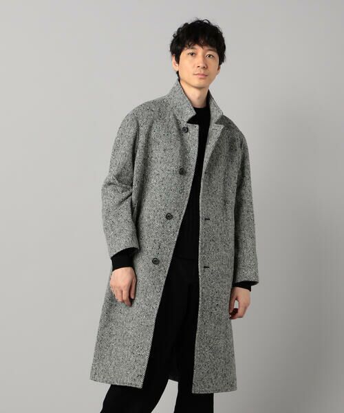 COMME CA MEN / コムサ・メン その他アウター | 尾州産 ツィード スタンドチェスターコート | 詳細7