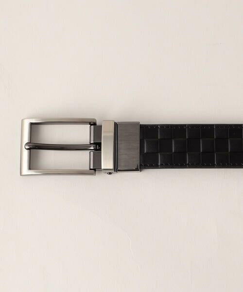 COMME CA MEN / コムサ・メン ベルト・サスペンダー | 【市松柄】リバーシブルベルト(100cm対応） | 詳細2
