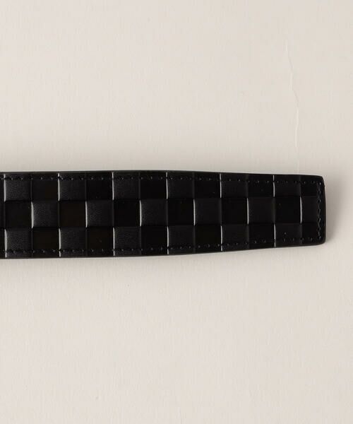 COMME CA MEN / コムサ・メン ベルト・サスペンダー | 【市松柄】リバーシブルベルト(100cm対応） | 詳細3