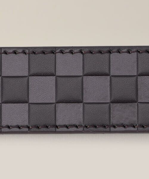 COMME CA MEN / コムサ・メン ベルト・サスペンダー | 【市松柄】リバーシブルベルト(100cm対応） | 詳細10