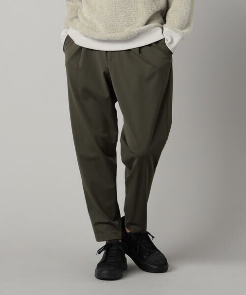 COMME CA MEN / コムサ・メン その他パンツ | メリル裏起毛 テーパードイージーパンツ(カーキ)