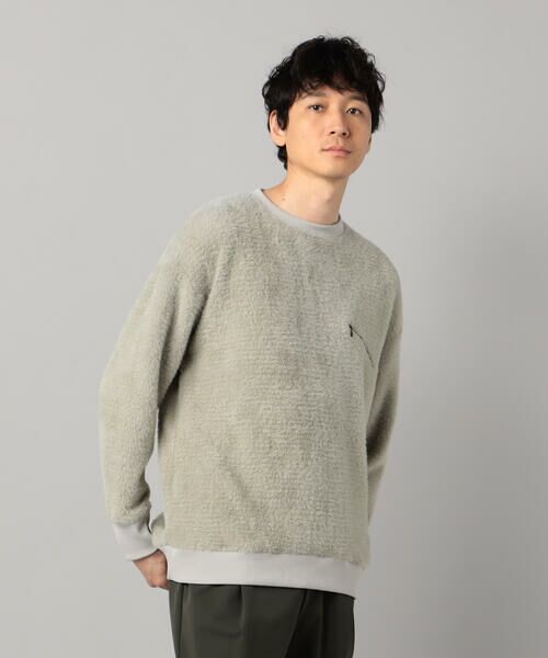 COMME CA MEN/コムサ・メン ヘアリーシャギー プルオーバー グレー L COMME CA MEN/コムサ・メン ヘアリーシャギー プルオーバー グレー L
