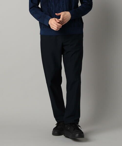 COMME CA MEN / コムサ・メン スラックス・ドレスパンツ | 【裏起毛】ツイル テーパードパンツ(ネイビー)