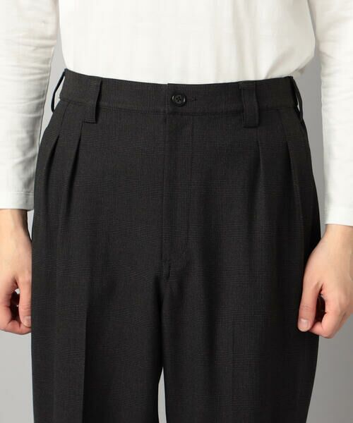 COMME CA MEN / コムサ・メン スラックス・ドレスパンツ | 【セットアップ対応】ソフトサーモ(R) グレンチェック 2タックパンツ | 詳細9