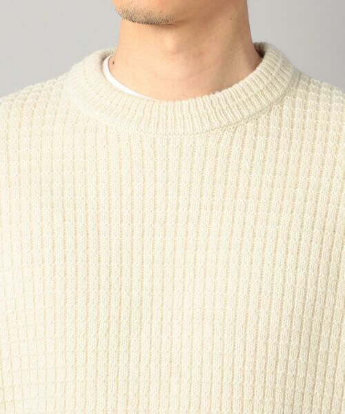 COMME CA MEN / コムサ・メン ニット・セーター | ベビーアルパカ ワッフルニット | 詳細7