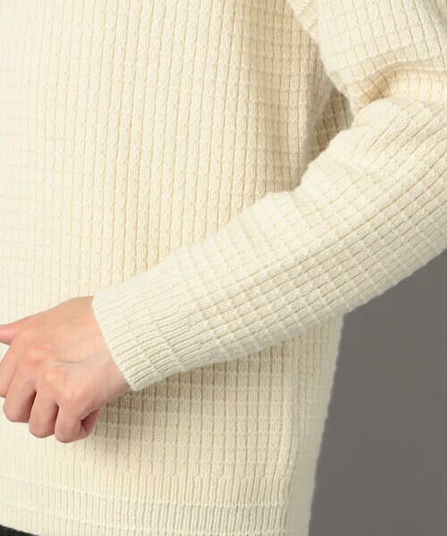 COMME CA MEN / コムサ・メン ニット・セーター | ベビーアルパカ ワッフルニット | 詳細8