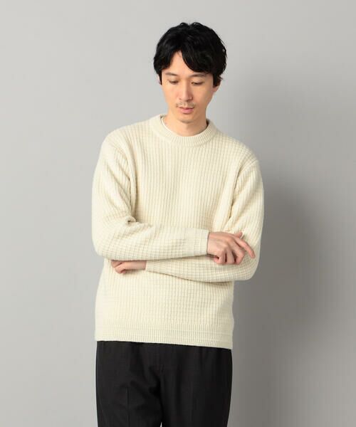 COMME CA MEN / コムサ・メン ニット・セーター | ベビーアルパカ ワッフルニット | 詳細3