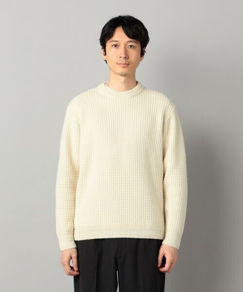 COMME CA MEN / コムサ・メン ニット・セーター | ベビーアルパカ ワッフルニット | 詳細4