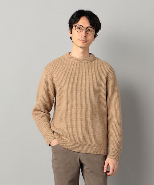 COMME CA MEN / コムサ・メン ニット・セーター | ベビーアルパカ ワッフルニット | 詳細15