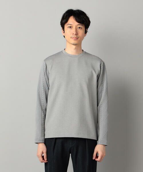 COMME CA MEN / コムサ・メン スウェット | ダウンファブリック クルーネックプルオーバー | 詳細7