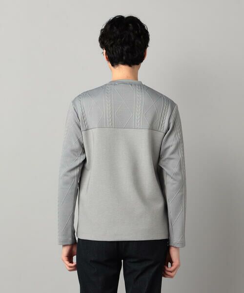 COMME CA MEN / コムサ・メン スウェット | ダウンファブリック クルーネックプルオーバー | 詳細9