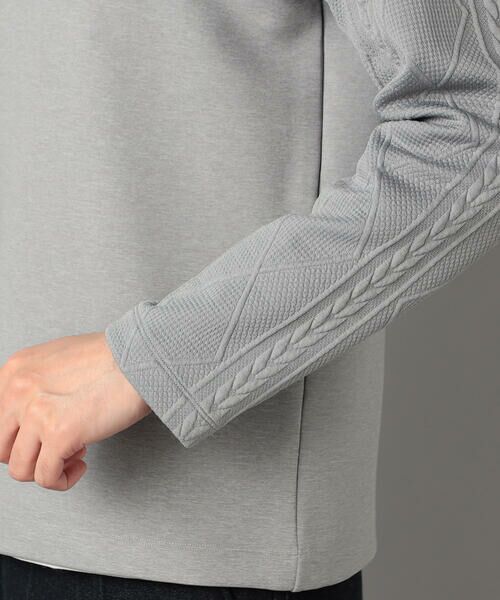 COMME CA MEN / コムサ・メン スウェット | ダウンファブリック クルーネックプルオーバー | 詳細11