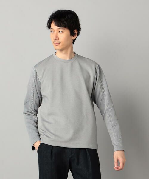 COMME CA MEN / コムサ・メン スウェット | ダウンファブリック クルーネックプルオーバー | 詳細5
