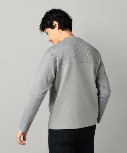 COMME CA MEN / コムサ・メン スウェット | ダウンファブリック クルーネックプルオーバー | 詳細6