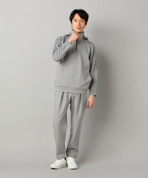 COMME CA MEN / コムサ・メン パーカー | ダウンファブリック ハーフジップパーカ | 詳細1