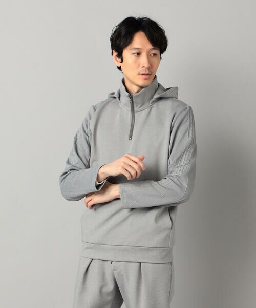 COMME CA MEN / コムサ・メン パーカー | ダウンファブリック ハーフジップパーカ | 詳細3