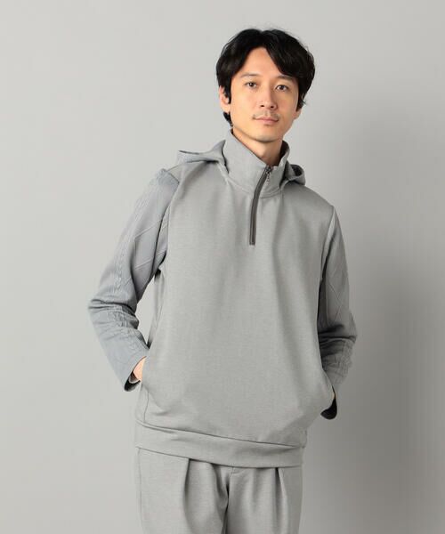 COMME CA MEN / コムサ・メン パーカー | ダウンファブリック ハーフジップパーカ | 詳細4