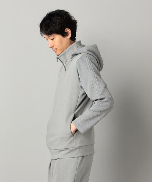 COMME CA MEN / コムサ・メン パーカー | ダウンファブリック ハーフジップパーカ | 詳細5