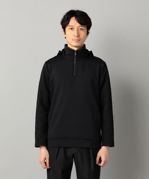 COMME CA MEN / コムサ・メン パーカー | ダウンファブリック ハーフジップパーカ | 詳細14