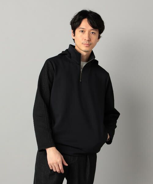 COMME CA MEN / コムサ・メン パーカー | ダウンファブリック ハーフジップパーカ | 詳細10