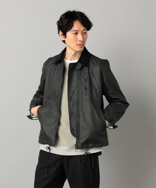 COMME CA MEN / コムサ・メン ブルゾン | N-1コーティングブルゾン(ブラック)