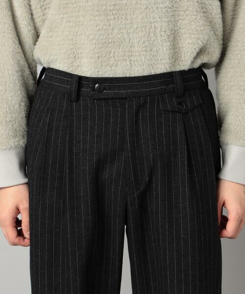 COMME CA MEN / コムサ・メン スラックス・ドレスパンツ | サキソニー調 ツータックパンツ | 詳細12