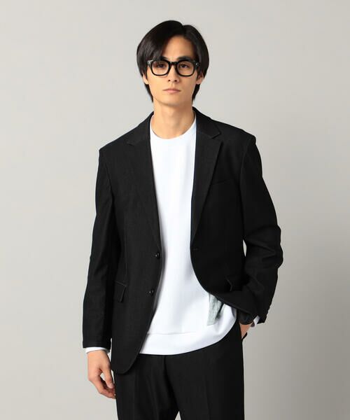 COMME CA MEN / コムサ・メン テーラードジャケット | 【セットアップ対応】4WAYストレッチデニムライクジャージー テーラードジャケット | 詳細3