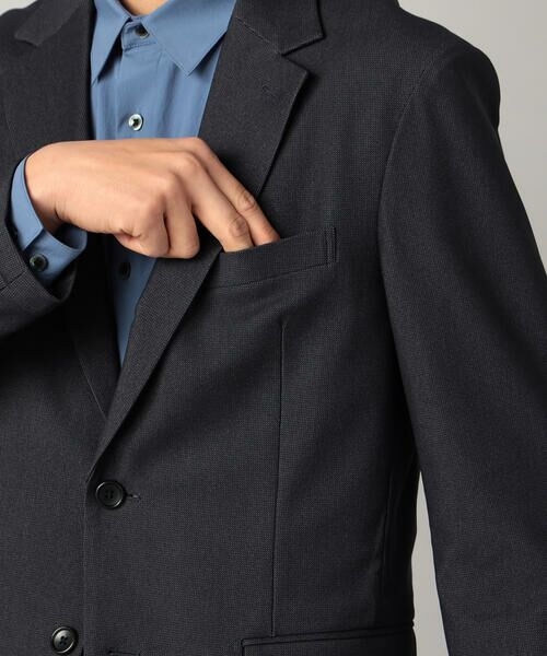 COMME CA MEN / コムサ・メン テーラードジャケット | 【セットアップ対応】4WAYストレッチデニムライクジャージー テーラードジャケット | 詳細13
