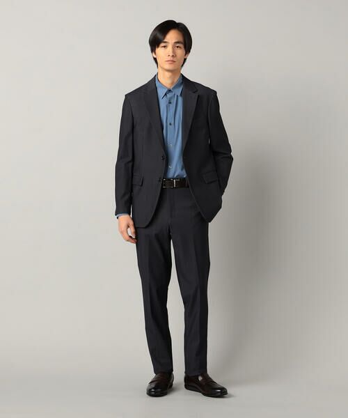 COMME CA MEN / コムサ・メン テーラードジャケット | 【セットアップ対応】4WAYストレッチデニムライクジャージー テーラードジャケット | 詳細5