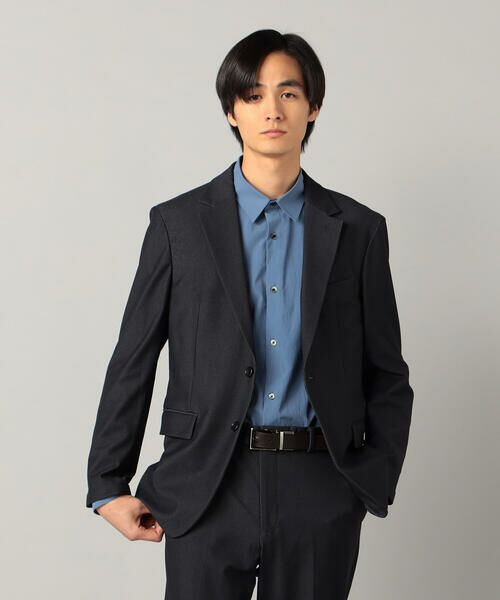 COMME CA MEN / コムサ・メン テーラードジャケット | 【セットアップ対応】4WAYストレッチデニムライクジャージー テーラードジャケット | 詳細8