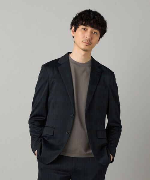 COMME CA MEN / コムサ・メン テーラードジャケット | 【セットアップ対応】IL PRINCIPE ジャージー シングルテーラードジャケット(ブラック)