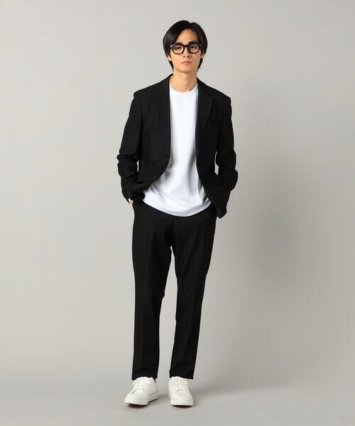 COMME CA MEN / コムサ・メン スラックス・ドレスパンツ | 【セットアップ対応】4WAYデニムライクジャージー テーパードパンツ | 詳細1